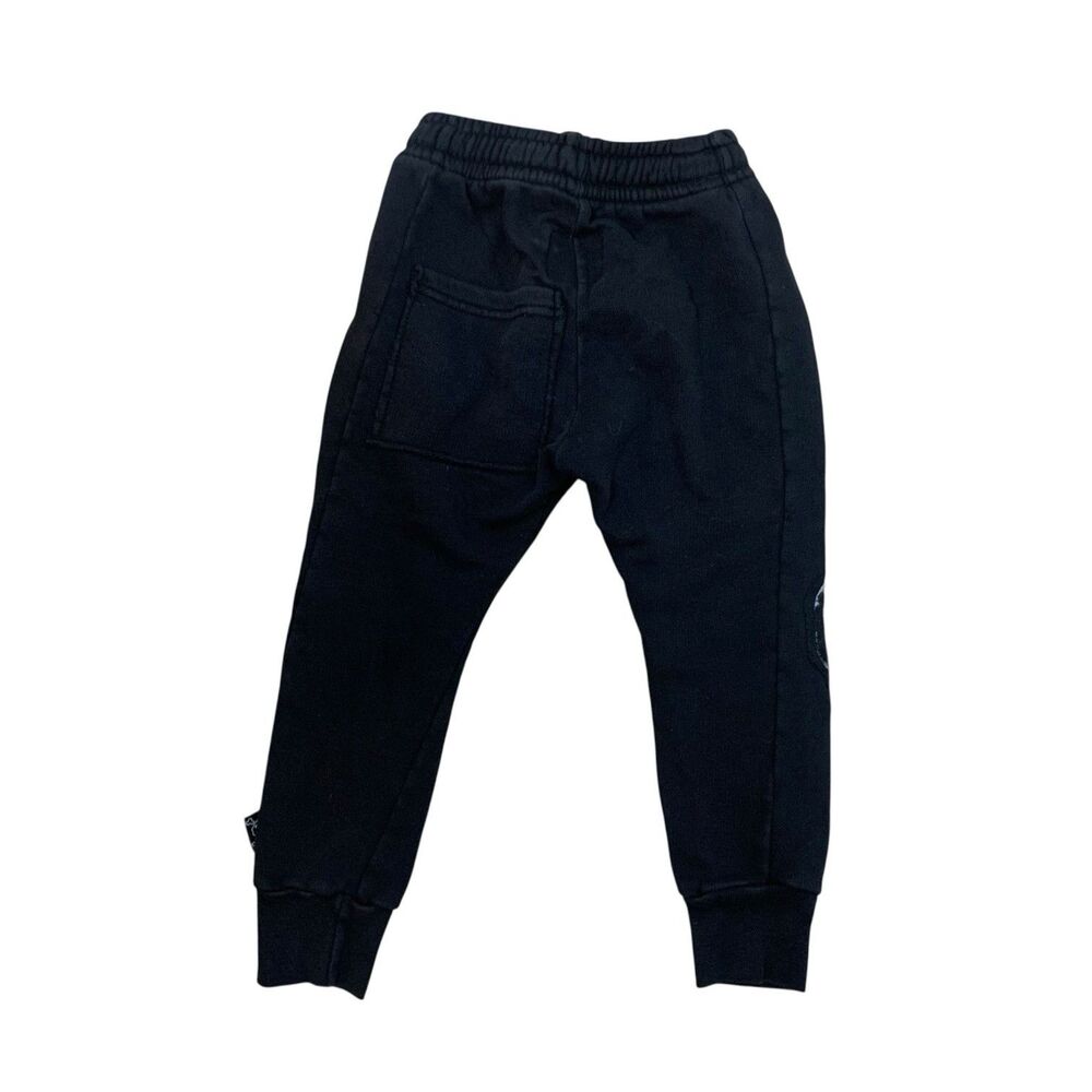 Nununu World Skull Patchwork Jogger Sweatpants Black Boys 3-4Y Unisex Israel - Picture 2 of 11